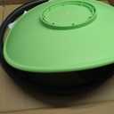 Kids Sensory Swivel Chair, Autism Sensory Spinning Chair for Autistic Kids, Small Space, Spin Seat, Metal Base, Non-Slip Design, Green (round)