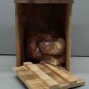 Owl House Cedar - Prebuilt Barn & Screech Owl Nesting Box - Easy Hang & Clean - Wood Shavings & Screws Included