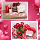 3 x Kosiz 6 Pcs Valentine Ticket Gift Silicone One Way Ticket Valentine Ticket Romantic Love Relationship Anniversary Tickets Gift for Him Her Husband Wife Boyfriend Girlfriend Partner (Pink, Red, White)