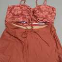 Herseas High Waisted Bikini Sets for Women Floral Print Two Piece Tummy Control Swimsuits Drawstring Short Bathing Suit (Pink, M)