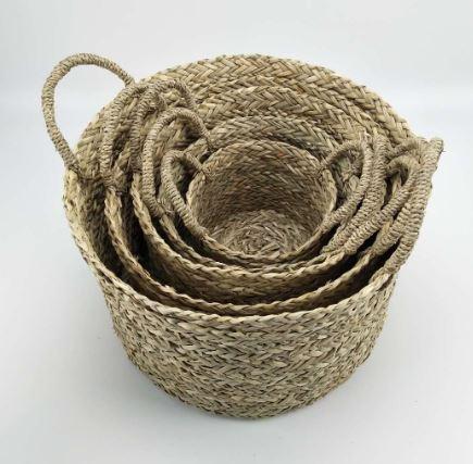 Home Decor, Round Baskets Set Of 3