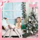 Gejoy Pink Bow Christmas Tree Topper Metal Bow Tree Topper 13.4 x 9.4 Inch Coquette Pink Christmas Ornament for Xmas Party Table Home Decorations