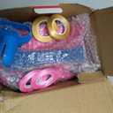 FLSEPAMB Balloon Pump, Electric Balloon Pump,Portable Dual Nozzles Electric Balloon Air Pump 110V 600W, Electric Balloon Inflator with Tying Tool, Colored Ribbons for Party Decoration