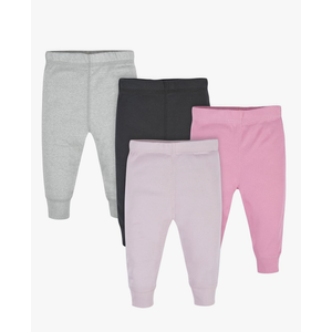 Gerber Baby Girls' Multi-Pack Active Pants Set, 24 Months