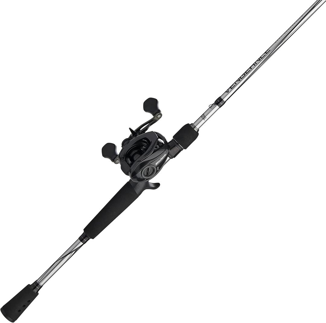 Abu Garcia Vengeance Low Profile Baitcast Reel and Fishing Rod Combo (7' - Medium Heavy - 1pc)