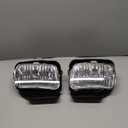 CHEDA Fog Lights Assembly Compatible with Chevy Silverado 1500 2500 3500 HD Models/Avalanche 1500 2500 2003-2007 (Fit No Cladding only) Bumper Driving Lamps Left&Right Clear Lens