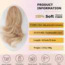 DAXSRXI Claw Clip Ponytail Extension, Clip in Ponytail, 10 Inch, P27/613 | Strawberry Blonde & Bleach Blonde Highlights, Ponytail Extension, Pony Tails Hair Extensions, Hair Ponytail Extension