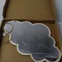 EBTOOLS Children Mirror Cloud Wooden Mirror Cartoon Shatterproof Mirror Wall Sticker Kid Children's Bedroom Home Decorate Bedroom Nursery Decoration, 14.96 x 9.84inch(Clouds)