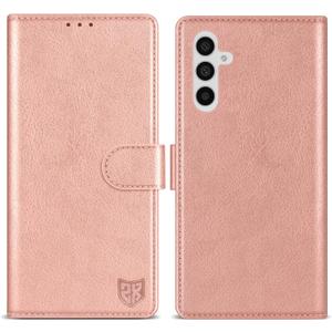 ZZXX for Samsung Galaxy A35 Wallet Case with [RFID Blocking] Card Slot Kickstand Magnetic Closure Leather Flip Fold Protective Phone Case for Samsung Galaxy A35 Case Wallet(Rose Gold-6.6 inch)