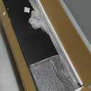 WOPITUES Floating Shelves for Wall 24 inch with Cube Shelf, Wall Shelves with Metal Rail for Decor, Bathroom Organizers and Storage, Over Toilet Shelves for Bathroom, Toilet Paper-Black (23.6 inch)