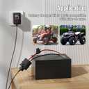RVBOATPAT Power Wheel Charger 12 Volt with 12 AWG Wire Harness Connector 12V Battery Power Wheel Ride-on Toys