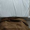 KSIIA Orthopedic Dog Bed Crate Waterproof Pet Mats for Large Dogs Deluxe Plush Washable Pet Bed with Egg Crate Foam & Removable Cover, 35 x 22 Inch, Brown