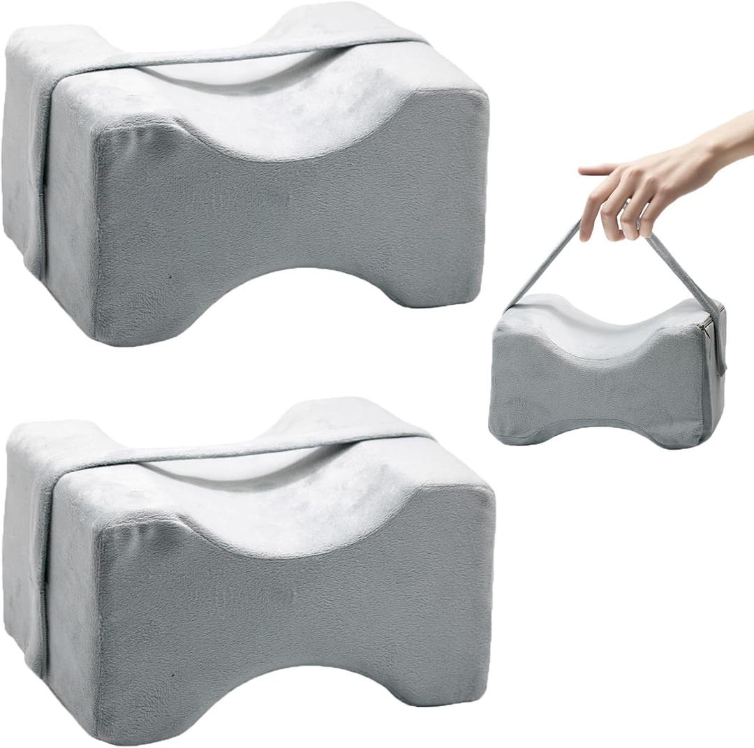 2 Pcs Knee Pillow Cover with Zipper, Wool Soft Pregnancy Pillowcase Replacement Leg Pillowcase Machine Washable Suitable for Memory Sponge Knee Pillow(Grey, 10.2 X 9.4 X 5.9In) 2 Pcs Knee Pillow Cover with Zipper, Wool Soft Pregnancy Pillowcase Replacement Leg Pillowcase Machine Washable Suitable for Memory Sponge Knee Pillow(Grey, 10.2 X 9.4 X 5.9In)