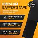 Lockport Pro Black Gaffers Tape 3" x 45 Yds (1 Pack)