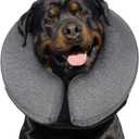 MIDOG Dog Cone - Inflatable Soft Donut Collar Alternative for Dogs After Surgery, Protective Recovery Collar Prevents Licking, Comfortable E-Collar Alternative for Dogs (Gray, XL)