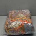 Boho Throw Blanket for Bed 80x90, 100% Cotton Woven Blanket for Couch Sofa, Ultra Soft 4-Layer Muslin Quilt with Patchwork Floral Printed, Farmhouse Bed Blanket/Cover for Living Room Decor