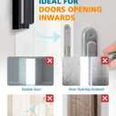 Home Security Door Reinforcement Lock - Child Proof Door Locks for Front Door Child Safety Lock High Door Locks for Kids Safety Withstand 800 lbs Top Flip Door Latch Lock for Inward Swinging Door