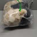 Dog Calming Beds for Small Medium Large Dogs - Round Donut Washable Puppy Dog Bed, Anti-Slip Faux Fur Fluffy Donut Cuddle Anxiety Cat Pet Bed (28" Grid)