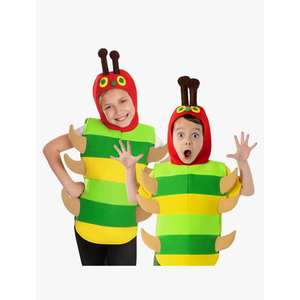 fun shack Caterpillar Costume Kids, World Book Day Costumes for Kids Caterpillar and Bug Costumes for Boys and Girls, Large