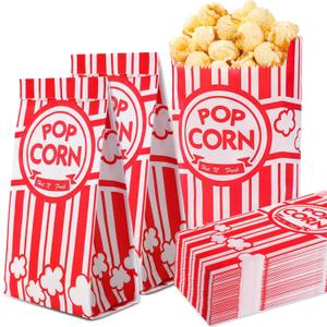 VOISEN Paper Popcorn Bags,800 Packs 1oz Popcorn Bag Individual Servings, Pop Corn Bag Bulk for Poporn Machine,Movie Nights Pop Corn Bags