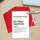 4 x NewEleven Funny Boss Gifts - Appreciaton Card, Boss Birthday Card For Men, Women, Manager - Supervisor Gifts For Women From Coworker, Colleague - Greeting Card