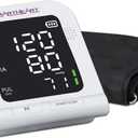 SmartHeart Blood Pressure Monitor | Wide-Range Upper Arm Cuff | Audible English Spanish Instructions and Results for Visually Impaired | 199-Reading Memory