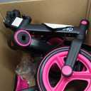 JMMD 6 in 1 Toddler Bike with Push Handle for Kids 18-60 Months, 12" Foldable Balance Bike with Training Wheels, Pedals, Brakes, Kickstand, Push Tricycle Toddler Gift & Toys for Boy & Girl