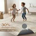 LOONGRUG 12x15 Area Rug Large Neutral Modern Rug for Living Room Beige