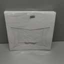ONE MORE [15-Pack] 14 x10 x 3inch White Lock Corner Window Bakery Cookie Boxes, Large Paperboard Container with PVC Windows for Pie