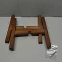 Natural Bamboo Plant Stand Indoor, Adjustable Plant Shelf Indoor Fits 8-12 Inch Pots, Mid Century Modern Decor to Refresh Your Space(Pot & Plant Not Included)