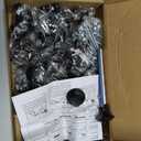 Ravinte 60 Pack Matte Black Kitchen Cabinet Knobs 1-1/4 Inch Round Drawer Pulls Flat Black Stainless Steel Drawer Handles Door Hardware for Dresser Cabinets