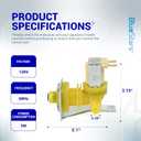 [2026 UPGRADED] BlueStars 000009120 000008483 Water Inlet Valve for Manitowoc Ice Machine models SY0454A ID0302A ID0303W ID0523W - Replaces 00009120 00008487 00008483 33129026