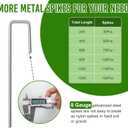 Landscape Edging 4 Inch Tall 150FT with 160Pcs Metal Spikes, Plastic Garden Edging Border Landscape Edging Border Lawn Edging for Landscaping, Flower Bed, Yard