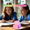 Glitter Squishy Cube Pack of 3 - Fidget Toys for Kids, Slow Rise Stress Cubes for Adults, Ice Cube Squishy Malt Sugar Stress Balls for Anxiety Relief(Blue/Coral/Purple)