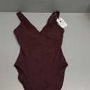 LASLULU Womens One Piece Swimsuit Padded Sexy V Neck Swim Suits Modest Tummy Control Bathing Suits, S