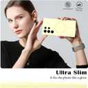 Newseego for Samsung Galaxy S24 Ultra Magnetic Case, Cute Soft Liquid Silicone Slim Case for Women Girls Men Camera Protection Microfiber Lining Shockproof Cover for Samsung Galaxy S24 Ultra-Yellow