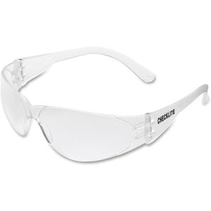 MCR Safety CL010 Checklite Safety Glasses with Clear Frame and Clear Lens, 1-Pair