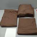 DREAMCARE King Size Sheets Set – 4 pcs Cooling Sheets – up to 21” Deep Pocket King Sheet Set – Hotel Luxury Sheets & Pillowcases – Superior Softness 100% Microfiber with Side Pocket  Mocha Brown