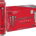 Monster Energy Ultra Red, Sugar Free Energy Drink, 16 Ounce (Pack of 15) | Pack of 15 (EXP 08/25/26)