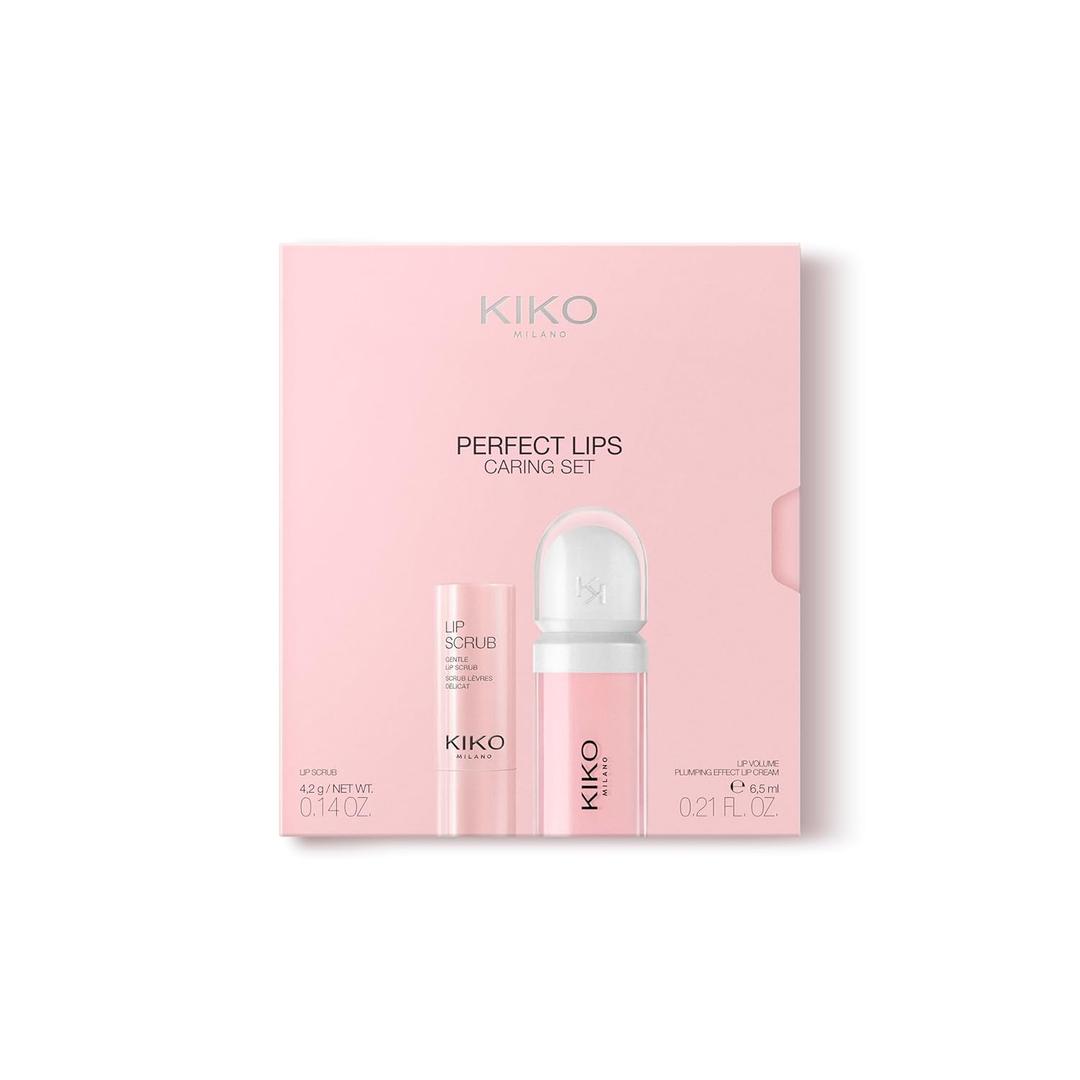 KIKO Milano Perfect Lips Caring Set | 1 Lip Scrub And 1 Lip Cream