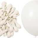 KOMOREBI White Balloons 10 Inch 100pcs Plain White Balloons White Latex Balloons for Birthday Engagement Wedding Baby shower Anniversary Party Decorations