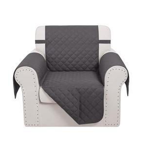 Luxshare Home Recliner Chair Covers Reversible Sofa Cover Couch Cover for Pets Lazy Boy Furniture Protector(23''Chair,Dark Grey/Dark Grey)