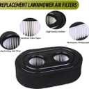 593260 Air Filter with Pre-Filter Kit (12PCS) Compatible with Briggs and Stratton 4247 5432 5432k 09P00 09P702 550E 500EX 550EX 625 575EX Series Engine - Lawn Mower Air Cleaner 593260 798452 334404