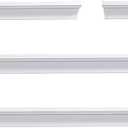 Floating Wall Shelves Set of 3, White Wood Display Shelves for Wall, Includes 6, 12, and 14 Inch Sizes with Raised Edges and Mounting Hardware for Room Decor, Home Decor