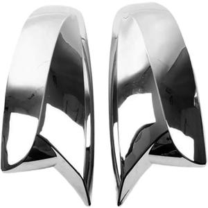 Side View Mirror Cover Compatible With Toyota Highlander 2022-2025 Horns Rearview Mirrors Trim Exterior Car Accessories ABS 2PCS(Glossy Chrome Style)