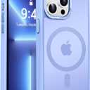 Newfuture Designed for iPhone 13 Pro Max Case with Magnetic [13 FT Military Drop Protection] [Compatible with Magsafe] Slim Translucent Matte Shockproof with Anti-Fingerprint Phone Case, Blue