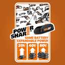 Worx String Trimmer Cordless GT3.0 20V PowerShare 12" Edger & Weed Trimmer (2 Batteries & Charger Included) WG163