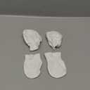 Burt's Bees Baby Baby Girls' Mittens, No-Scratch Mitts, 100% Organic Cotton, Set of 3