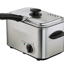 Farberware 1.1 Liter Stainless Steel Deep Fryer with Dishwasher-Safe Basket, Lid & Handle