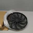 16 inch 16" Universal Slim Fan Push Pull Electric Radiator Cooling 12V Mount Kit, 12V 120W Motor
